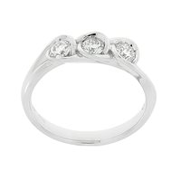 Anneau World Diamond Group Femme Calla in Or blanc Diamante 0.15 Ct AIM34TR5 - AIM34TR5